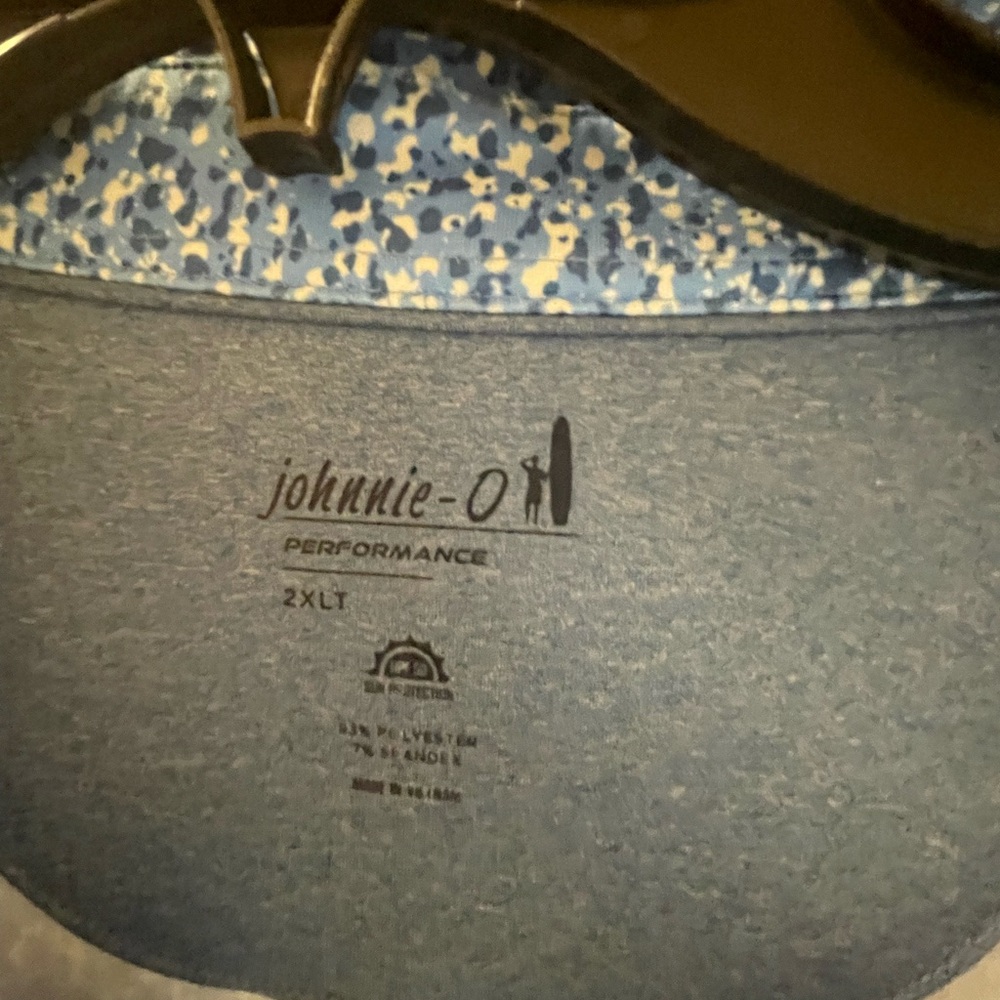 Johnnie-O Pinehurst 1895 Embroidered Golf Polo in Blue Speckle - Picture 3 of 4